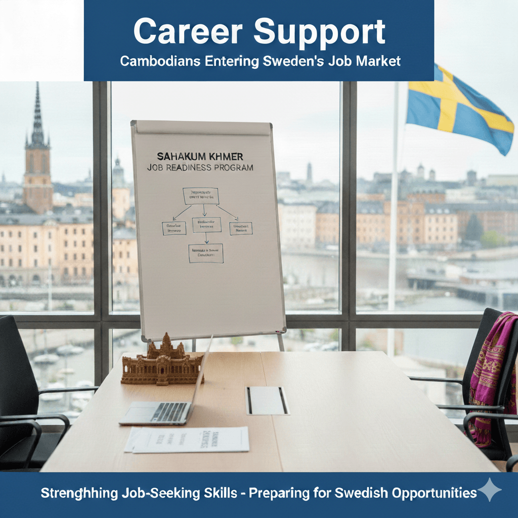 Karriärstödsprogram – För att stödja kambodjaner i Sverige att komma in på den svenska arbetsmarknaden